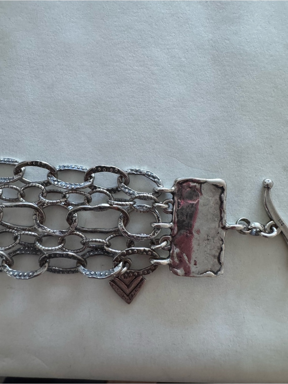 Silpada Silver Multi-Row Link Bracelet - Picture 2 of 4